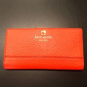 Kate Spade Red Bi-fold Wallet